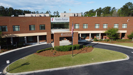 Exterior of Hampton Regional Medical Center