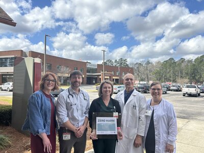 From left, Lydia Jarrell,RN Utilization Review Nurse, Michael Daly, NP-C, Director of Hospitalist Services, Kellie Gibson, RN, Infection Control Preventionist, Dr. Mark Wikenheiser, Orthopedic Surgeon, and Niki Goodson, BSN, RN, Quality Control Coordinator.From left, Lydia Jarrell,RN Utilization Review Nurse, Michael Daly, NP-C, Director of Hospitalist Services, Kellie Gibson, RN, Infection Control Preventionist, Dr. Mark Wikenheiser, Orthopedic Surgeon, and Niki Goodson, BSN, RN, Quality Control Coordinator.